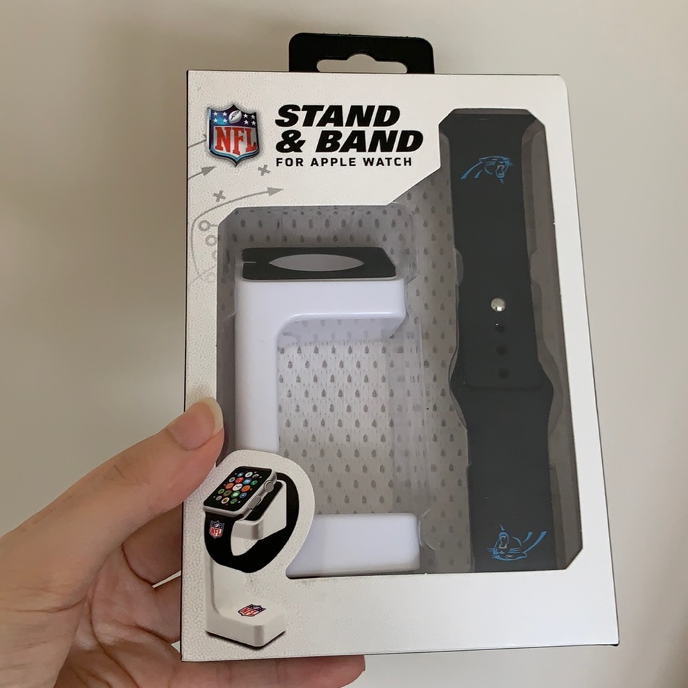 Panthers NFL Apple Watch Stand and Band